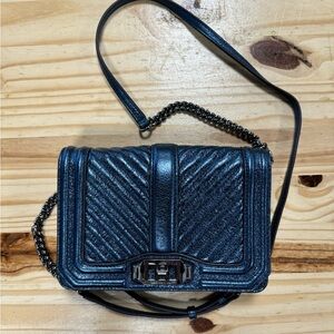 Rebecca Minkoff Chevron quilted crossbody. Like New!